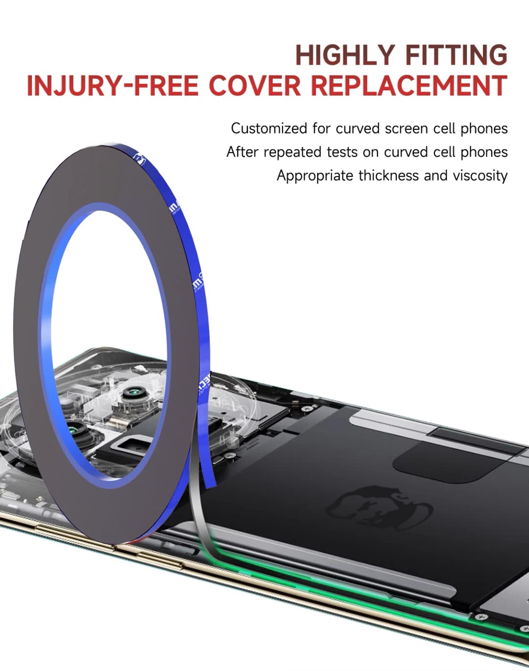 MECHANIC T3 3mm Edge Screen Frame Glue for iphone Tablet Computer electrical appliance repair Green Foam Double-sided tape - 6