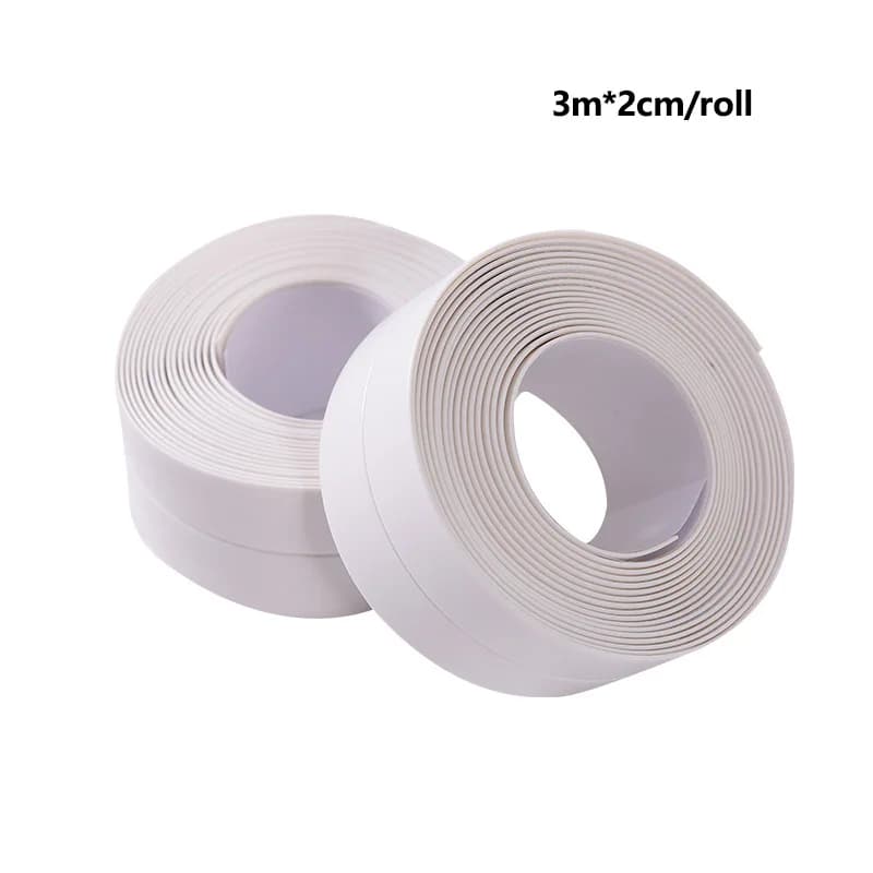 1pc Bathroom Waterproof Wall Stickers Sealing Tapes PVC Adhesive Sealing Strips Sink Edge Tape Kitchen Bathroom Accessories - 6