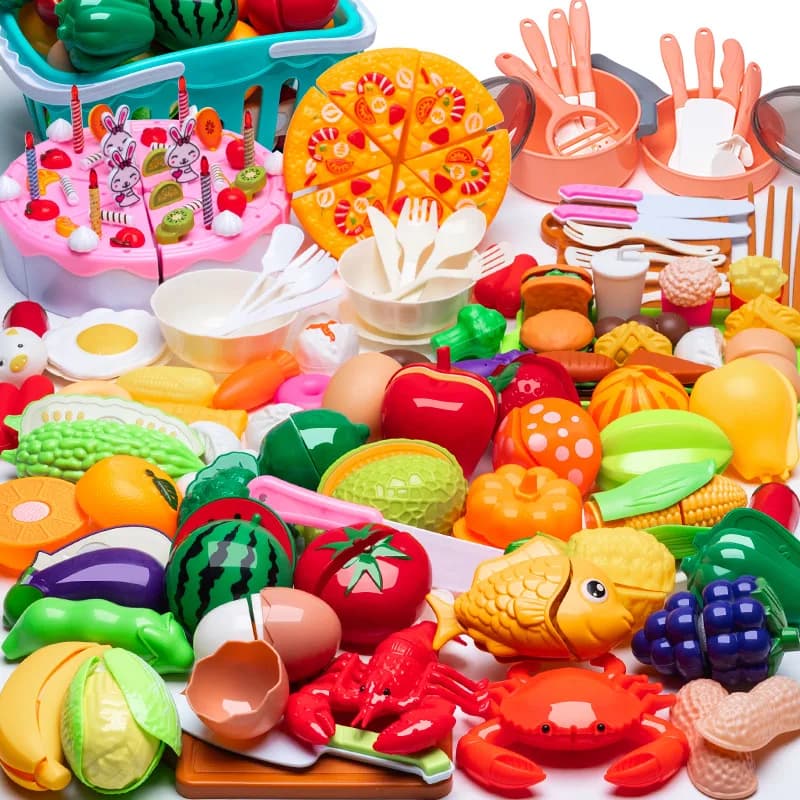 DIY Fruit Cutting Toys Vegetables Fruits And Vegetables Parent-Child Simulation Kitchen Food Children's Birthday Gifts - 3