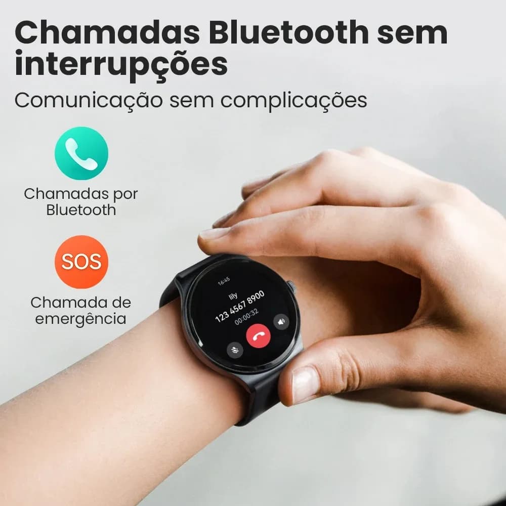 HAYLOU Solar Lite Voice Calling Smart Watch 1.38" HD Screen 24H Health Monitor 100+ Sports Modes 100+ Watch Faces Smartwatch - 4