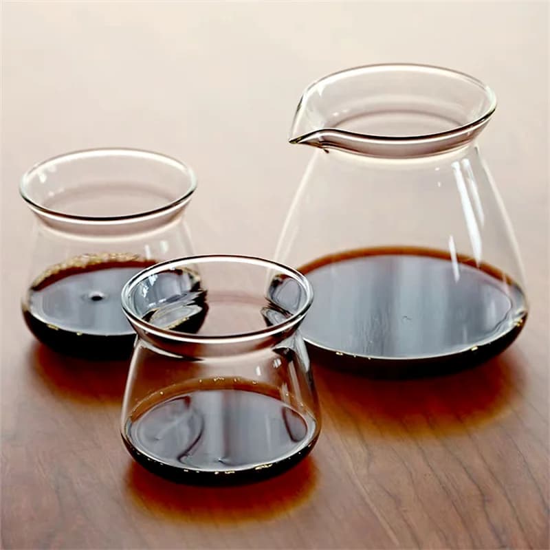 500ml Hand-brewed Glass Coffee Pot Ice Coffee Sharing Pot 210ml Coffee Aroma Cup Hand Brewing Coffee Bariata Tools - 6