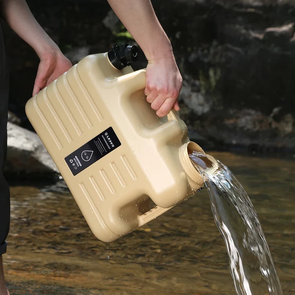 11/12/18.5/25L Water Jug Camping Large Capacity Water Bucket With Detachable Faucet Leak-Proof Portable Car Water Tank Carrier - 2