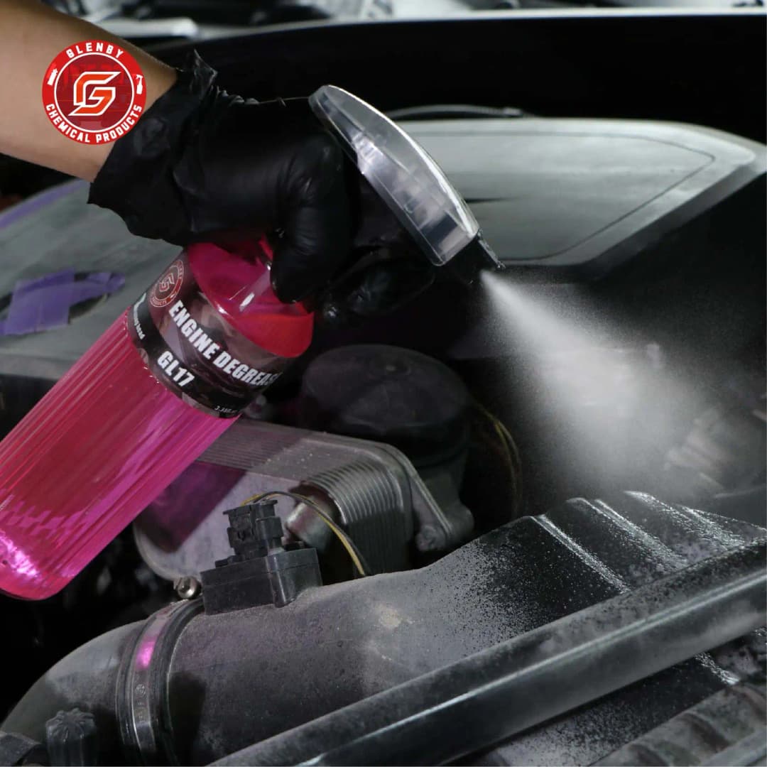 منظف ومزيل شحوم لمقصورة المحرك - فعال للسيارات والمحركات والأرضيات والاستخدام المنزلي - ينظف الشحوم والأوساخ بسرعة - 2