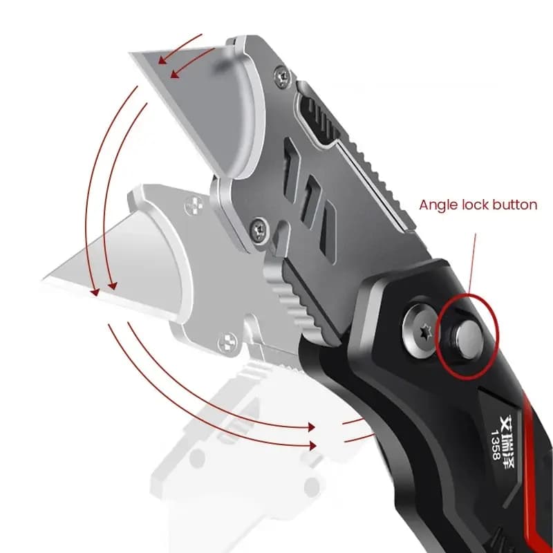 Art Knife Heavy-duty All Steel Thick Durable And Sturdy Folding Knife Cable Stripping Knife Wallpaper Knife