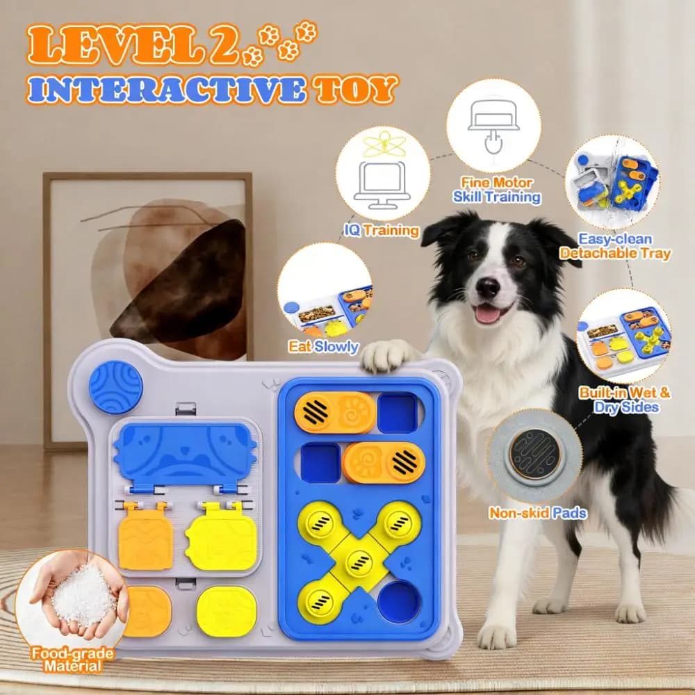 Dog Puzzle Toy & Pet Feeder - Treat Dispensing Toy for IQ Training, New Arrival, Ideal for Small/Medium Dogs - 3