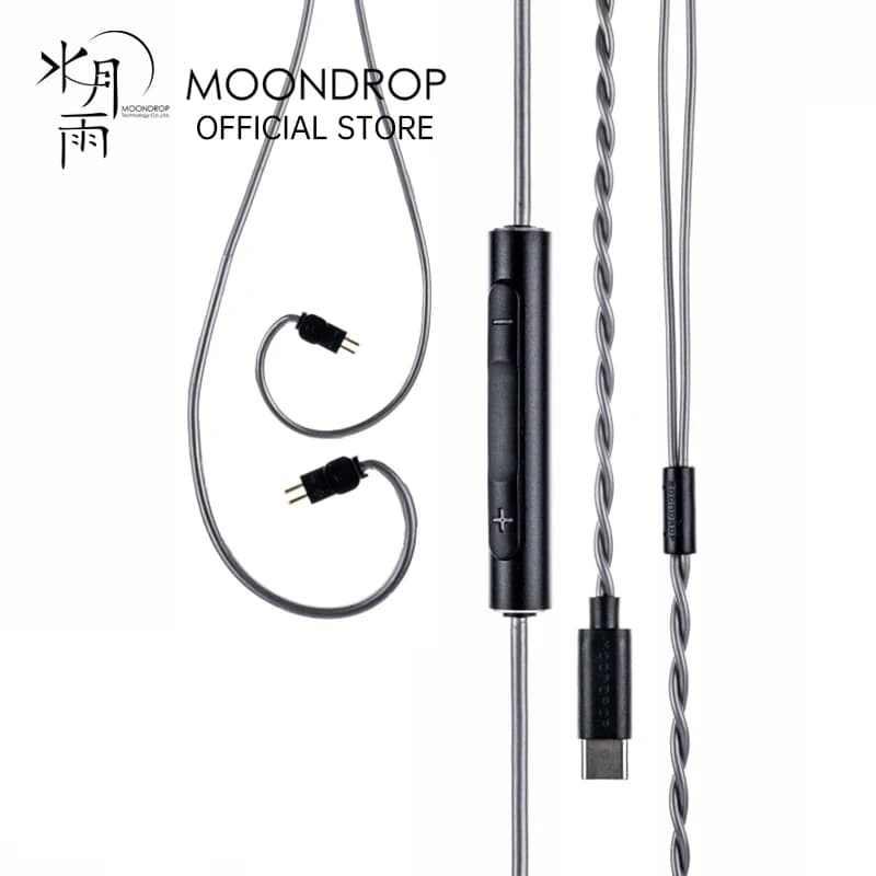 MOONDROP CDSP Earphone cable New Online Interactive DSP USB-C earphone Upgrade Cable for Portable Wired HiFi Earphone