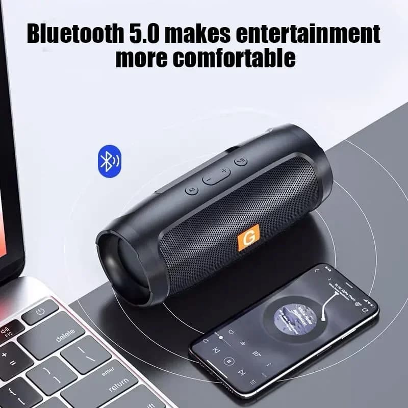 Portable Subwoofer Bluetooth Speakers Outdoor Stereo Surround Waterproof Loudspeaker Wireless Sound Box Support FM Radio TF Card - 4