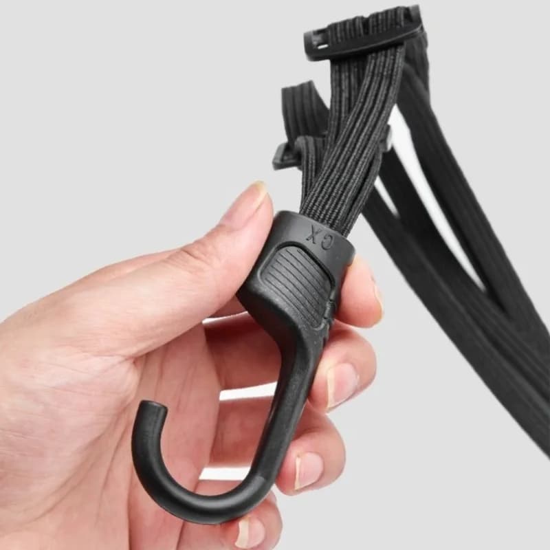 Motorcycle Helmet Straps with Hook Retractable Motorcycle Elastic Rope Helmet Luggage Adjustment Fix Buckle Rope Accessories - 6