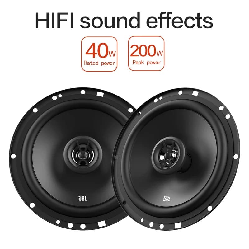JBL car audio speaker 6-inch 6.5-inch coaxial speaker 200W full-band speaker Hifi speaker Car audio treble mid-speaker subwoofer - 5