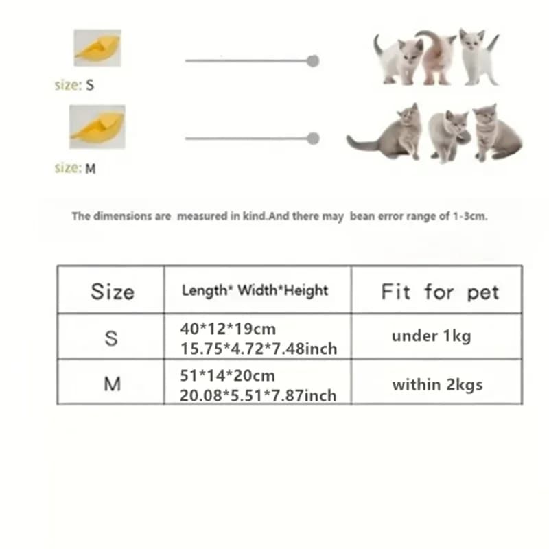 Banana Cat Bed House Funny Cute Cozy Cat Mat Beds Warm Durable Portable Pet Basket Kennel Dog Cushion Cat Supplies Multicolor - 6