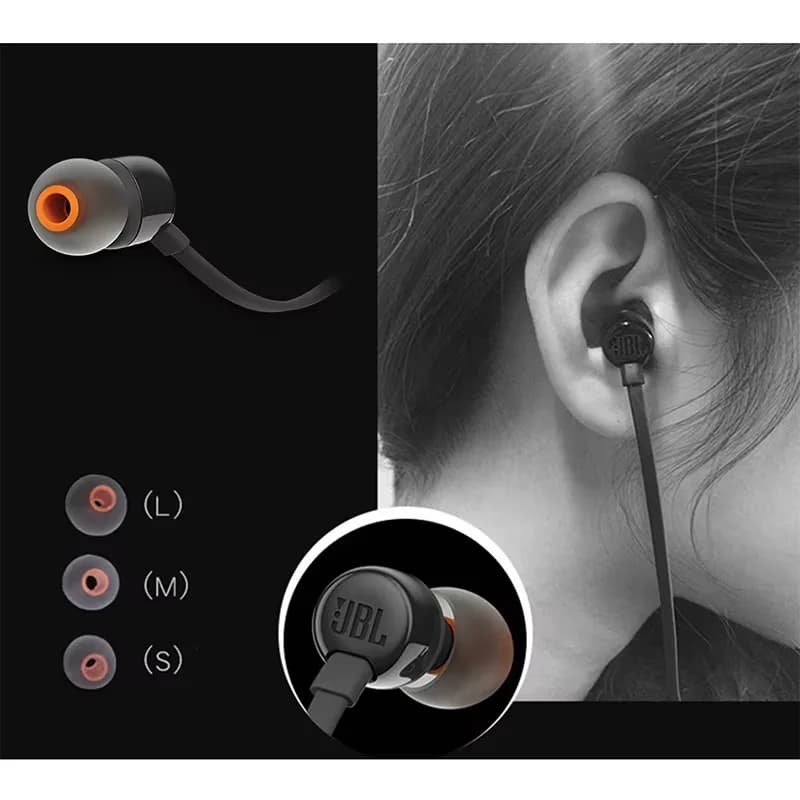 JBL TUNE 110 3.5mm Wired Earphones T110 Stereo Music Deep Bass Earbuds Sports Headset In-line Control Handsfree with Microphone - 4