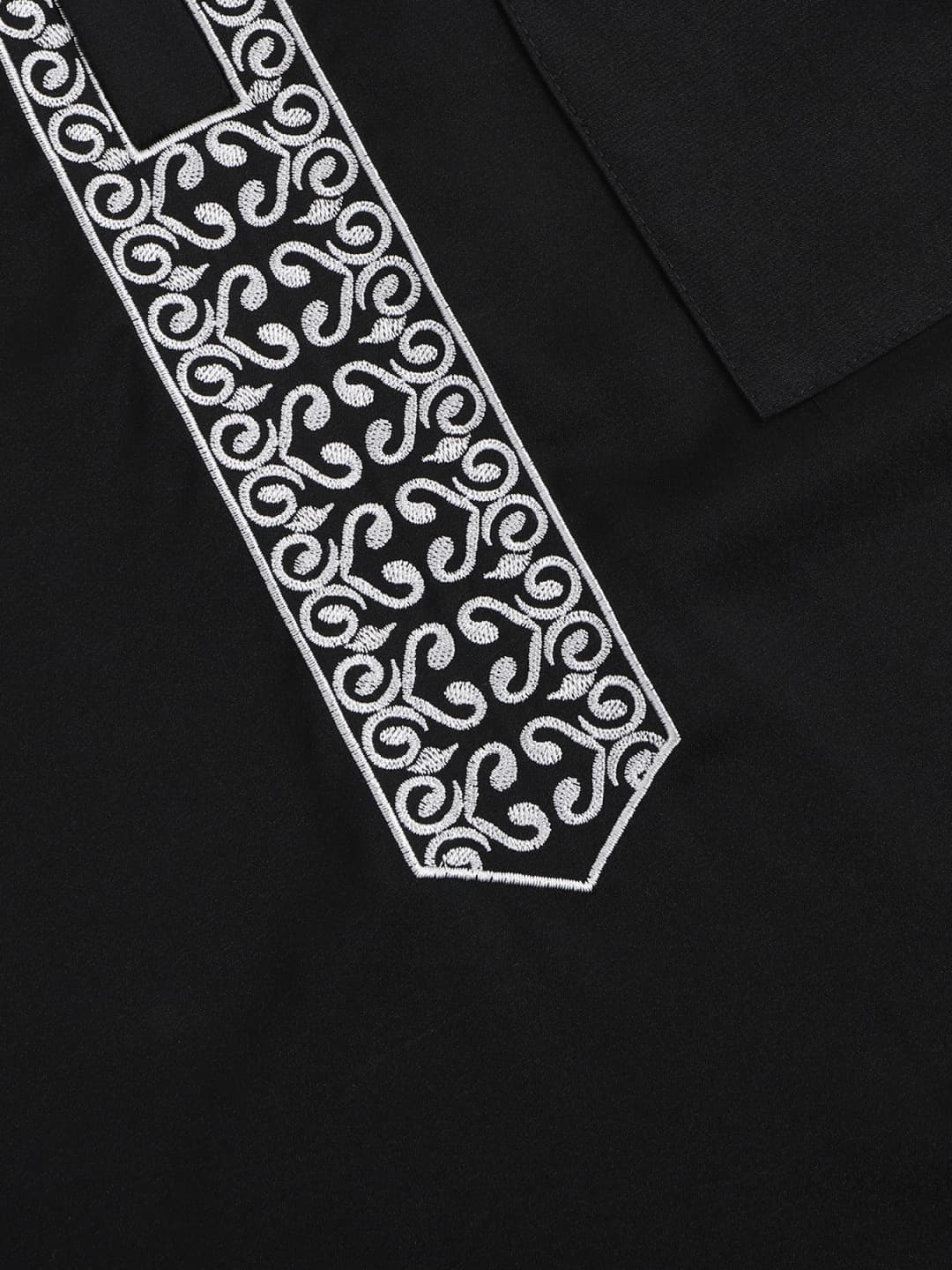 2025 الرجال التقليدية بوبو جلابيات جبة مطرز مسلم ثوب الملابس الإسلامية رمضان عباءة عباءة للرجال المغاربة - 5