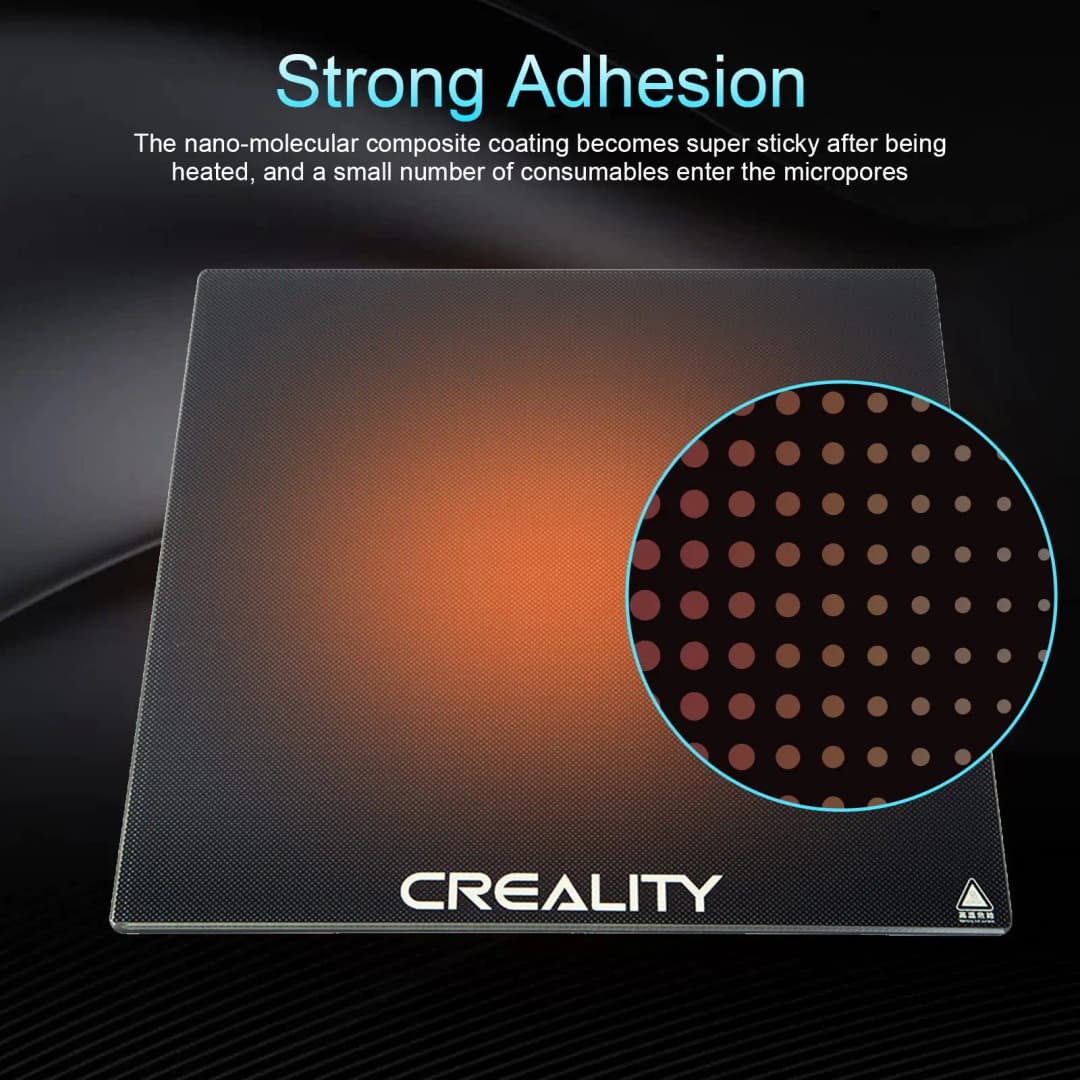 Creality Ender 3 Glass Bed Upgraded 3D Printer Tempered Glass Plate Build Surface 235x235x4mm for Ender 3/Ender 3 Pro/Ender 3 V2 - 3
