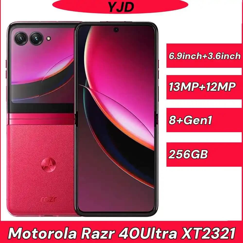 98%New Motorola Razr 40 Ultra 5G XT2321 Mobile phone CPU Qualcomm Snapdragon 8+ Gen 1 Screen 6.9" Fingerprint Android Used phone
