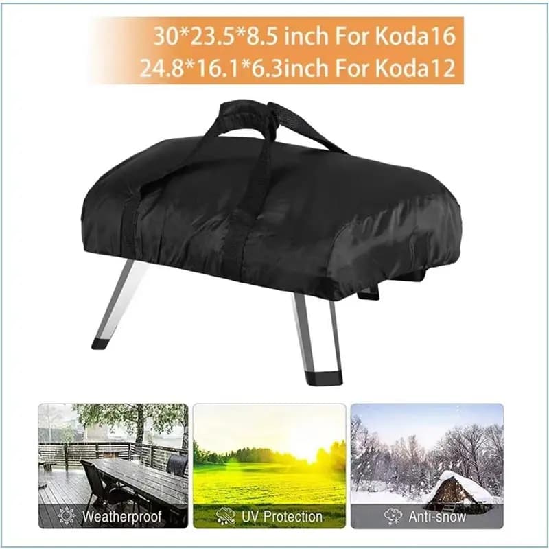 210D بيتزا غطاء فرن متوافق Ooni koda 12 16 في الهواء الطلق واقية من الشمس واقية الغبار مقاوم للماء شواء حالة شواء اكسسوارات - 5