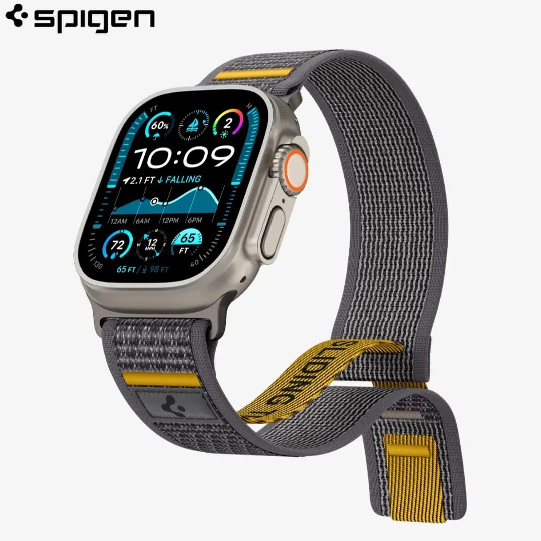 Spigen Lite Fit Ultra Strap Designed For Apple Watch Band Compatible With Ultra  3/2/1 49mm 11/10 46mm 9/8/7 45mm SE3/SE2/6 44mm