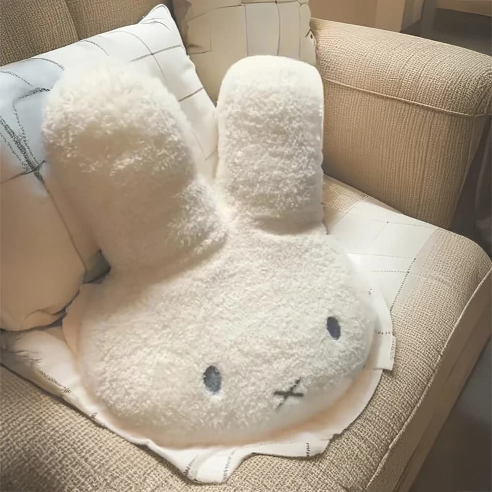 Kawaii Miffy Cute Plush Pillow Cartoon Rabbit Add Cotton High Quality Household Bedroom Simple Sofa Cushion Girl Festival Gift - 5