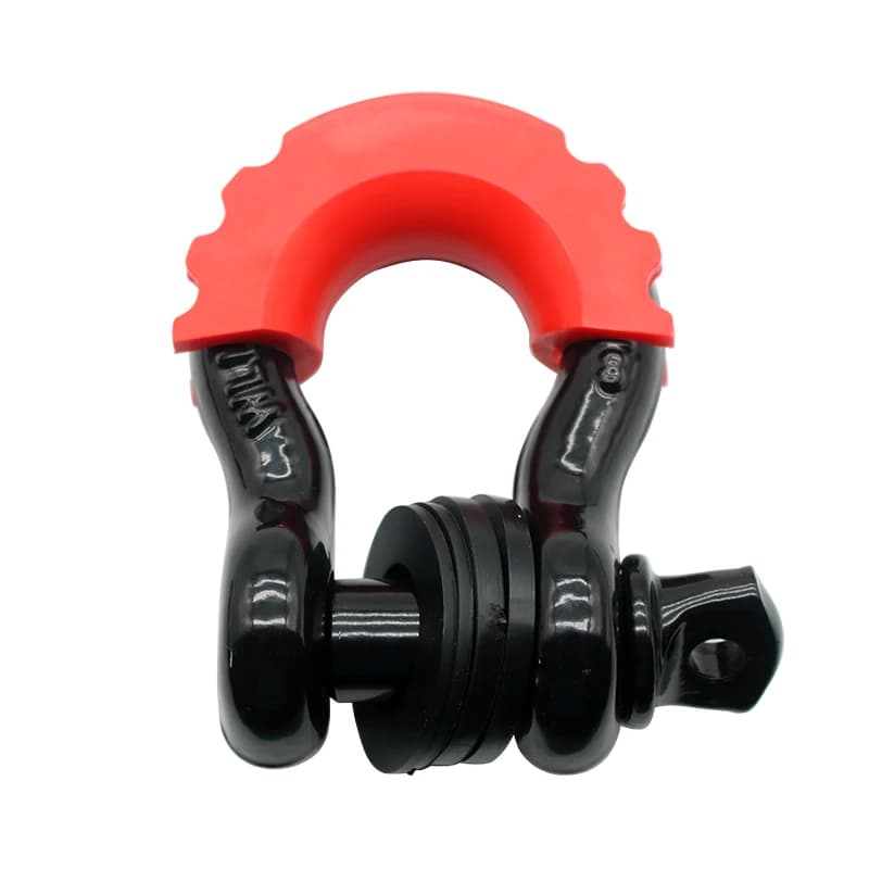 تكبل القوس المضاد للصدأ 5/8 بوصة على شكل حرف D تكبل 42,990 رطل قوة كسر مع عازل ومجموعة غسالات لاستعادة المركبات على الطرق الوعرة لسيارة جيب - 3