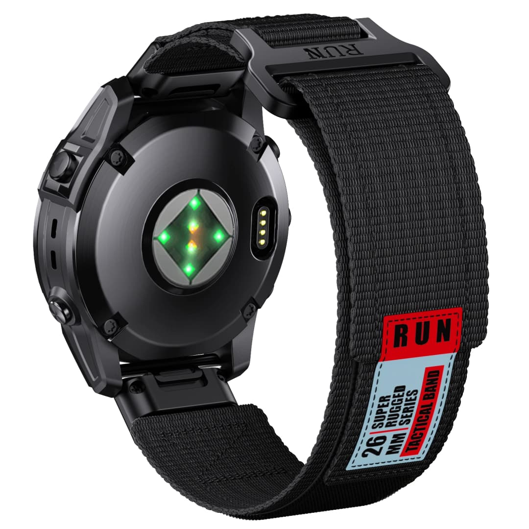 حزام Runcool بعرض 22 ملم و26 ملم متوافق مع Garmin Fenix 7 و7X Pro و6 و6X و5 و5X Plus مع تقنية QuickFit، سوار استبدال بديهي 2 - 2