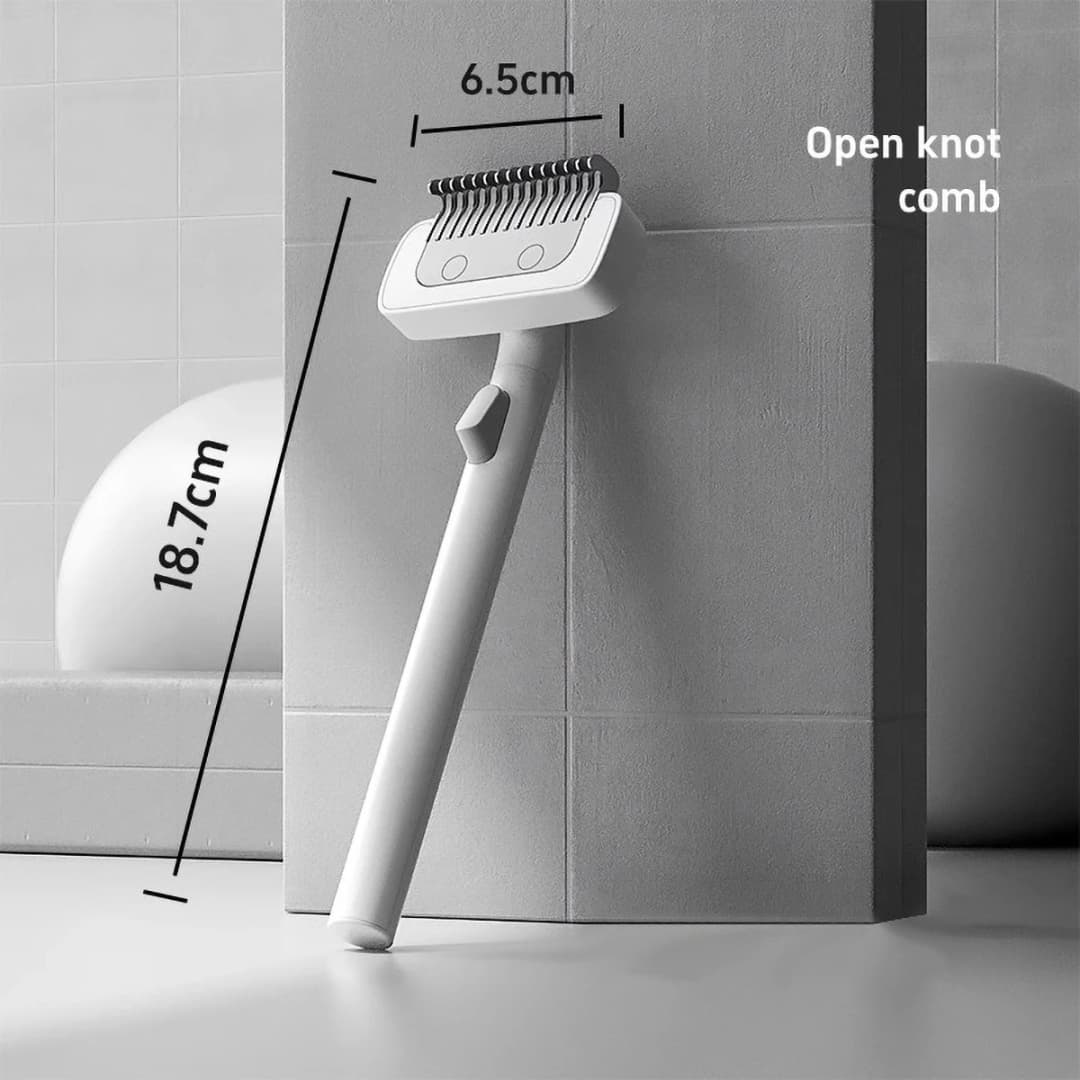 Efficient Pet Hair Removal Brush Designed For Cats Dogs The Stainless Steel Teeth Gently Remove Loose Hair Suitable For Any Pets - 4