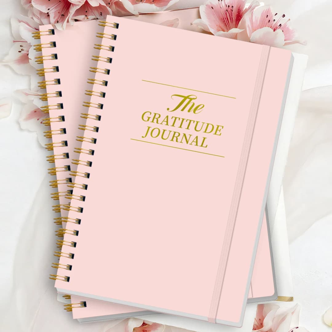 مجلة امتنان A5، دفتر يومي مع تذكيرات للشكر والتأمل، غلاف حلزوني صلب للتأمل الذهني - 4