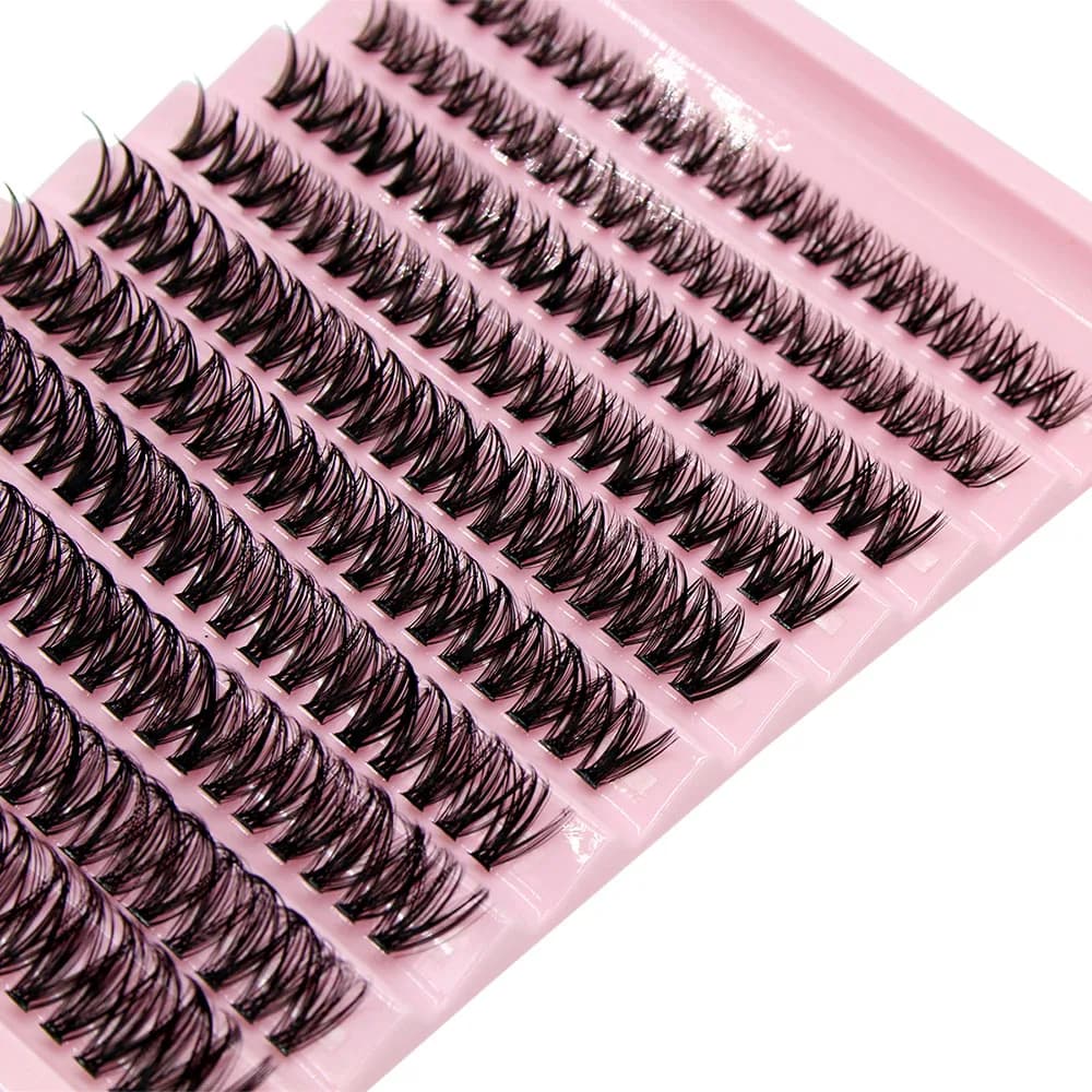 Super Bunch Mink Eyelashes 1 Box/200 Bundles Natural Eyelash Extension 3D Russia Individual Cluster Makeup Tools Lashes Cilia - 3