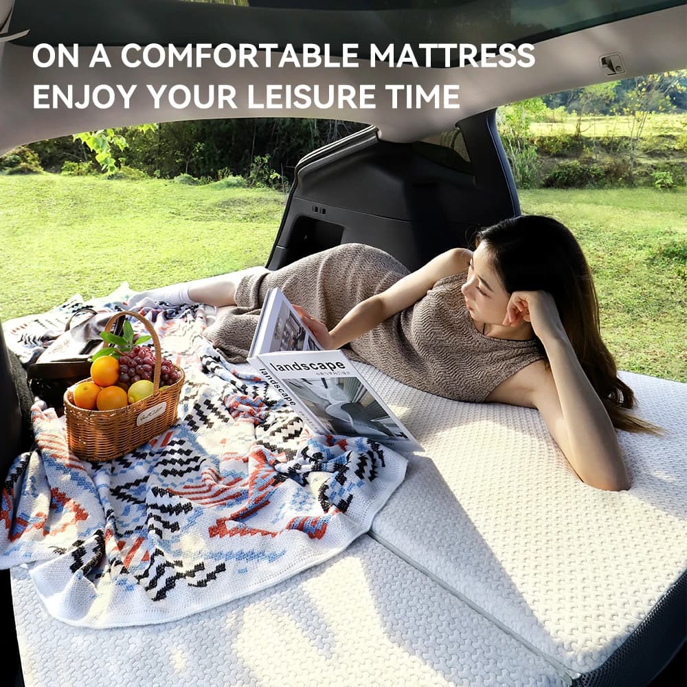 YZ For Tesla Model Y 2021-2026 Camping Mattress  Memory Sponge Mattress Travel Bed Portable In Car Sleeping Outdoor Camping - 6