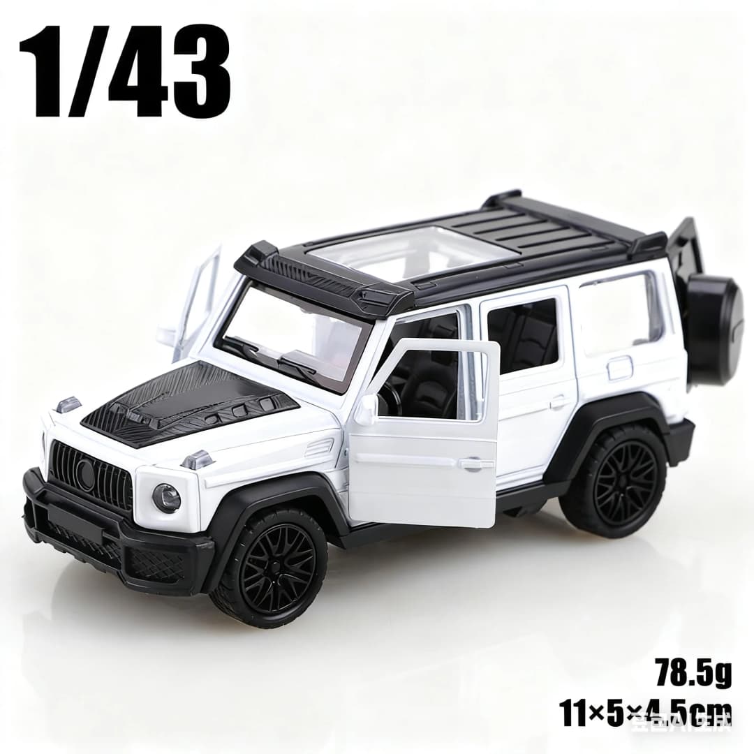 مركبة ليتل جي التراجع المعدنية المصبوبة بمقياس 1/43، نموذج سبيكة ثلاثي الأبواب، لعبة للأولاد، ديكور. - 4