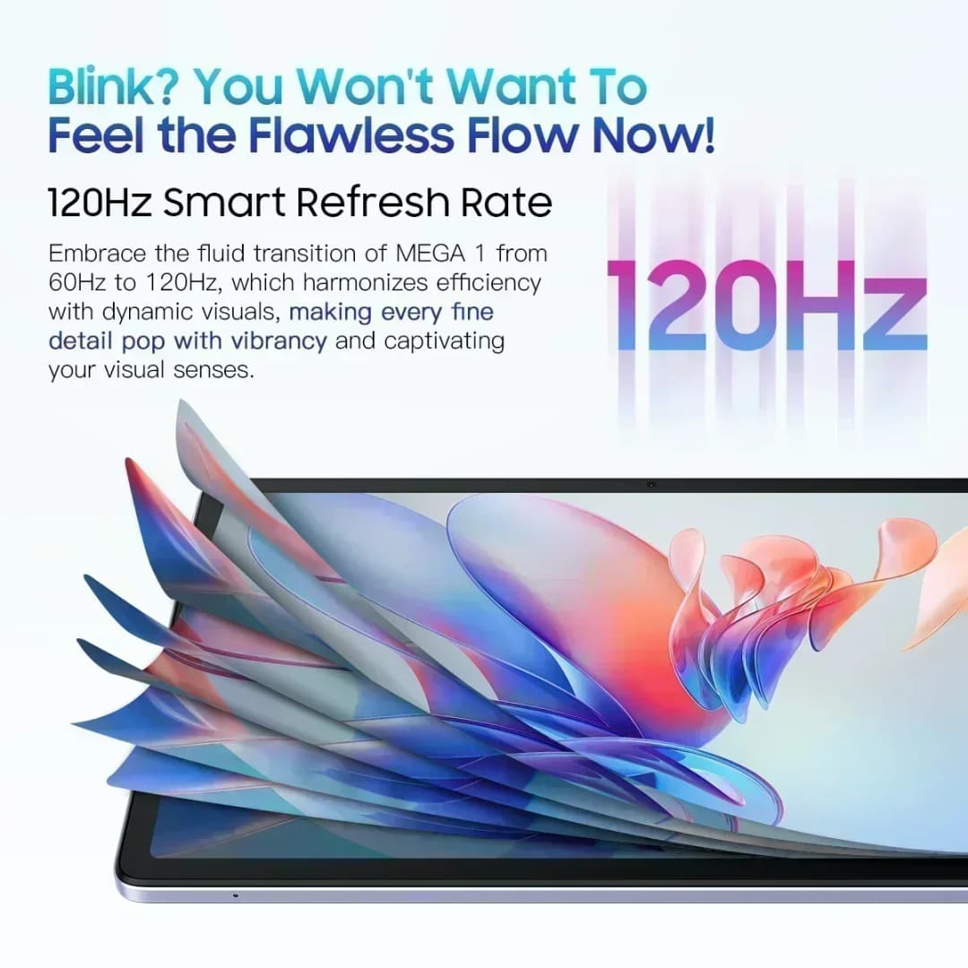 【عرض عالمي أول】جهاز بلاك فيو ميجا 1 اللوحي بشاشة 11.5 بوصة بدقة 2.4K ومعدل تحديث 120 هرتز، ذاكرة 8 جيجابايت + 256 جيجابايت، كاميرا 50 ميجابكسل + 13 ميجابكسل، بطارية 8800 مللي أمبير، شحن سريع 33 واط - 4