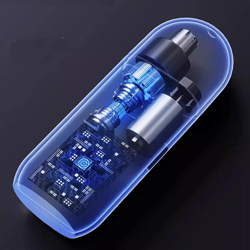 ماكينة تشذيب شعر الأنف والأذن للرجال - قابلة لإعادة الشحن عبر USB، محمولة، شحن سريع، قابلة للغسل - 6