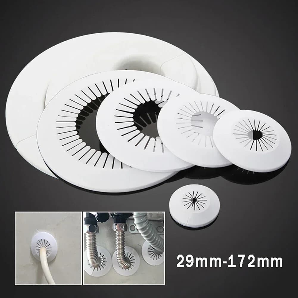 1pcs 40/50/60/70/80mm Air Conditioning Pipes Hole Cover Wall Decorative Cover Cable Entry Cable Passage Hole Cover Hardware - 2