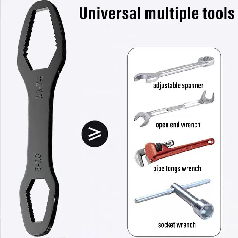 8-24mm Universal Torx Wrench Self-tightening Adjustable Glasses Wrenches Board Double-head Torx Spanner Hand Tools for Factory - 2