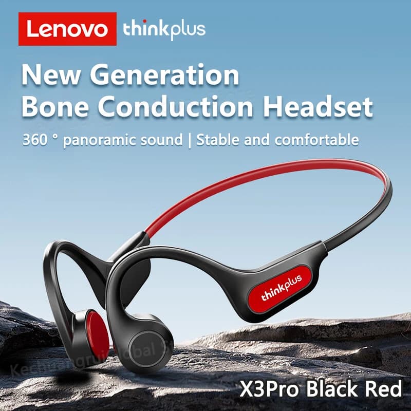 Lenovo Bone Conduction Earphones Bluetooth 5.3 Sports Wireless Headphones TWS Ear Hook Waterproof Headset for Running Driving - 2