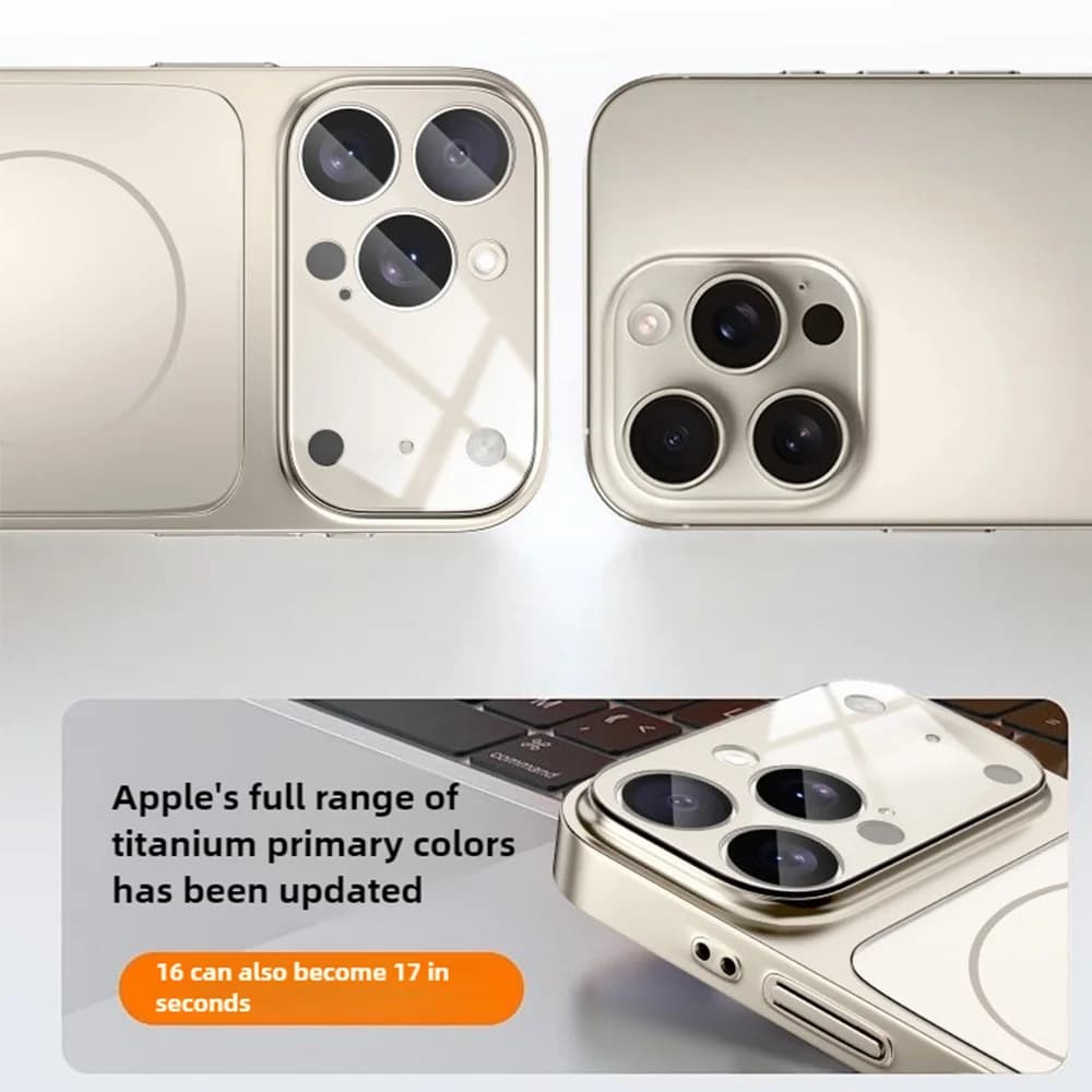 Original Glass Nano Matte For Magsafe Wireless Charging Armor Case For iPhone 17 16 15 14 13 12 11 Pro Max 17 Air Magnetic Cover - 5