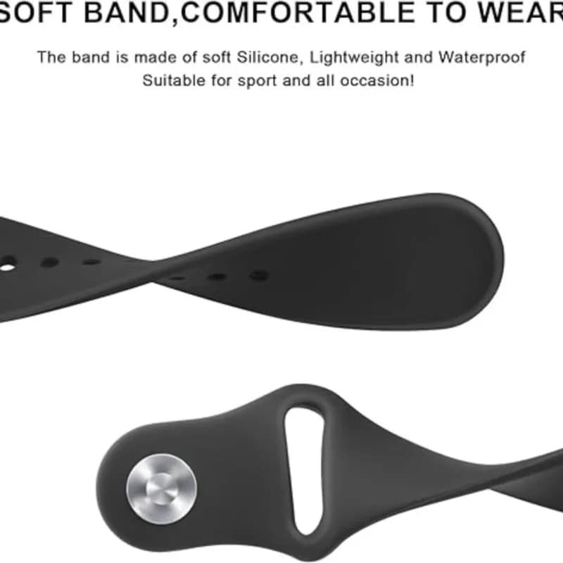 حزام سيليكون 20 مم و22 مم لساعة سامسونج جالاكسي 6 و5 و5 برو و4 كلاسيك وأكتيف 2 وجير S3، سوار رياضي لهواوي GT 2/e/3/4 برو - 2
