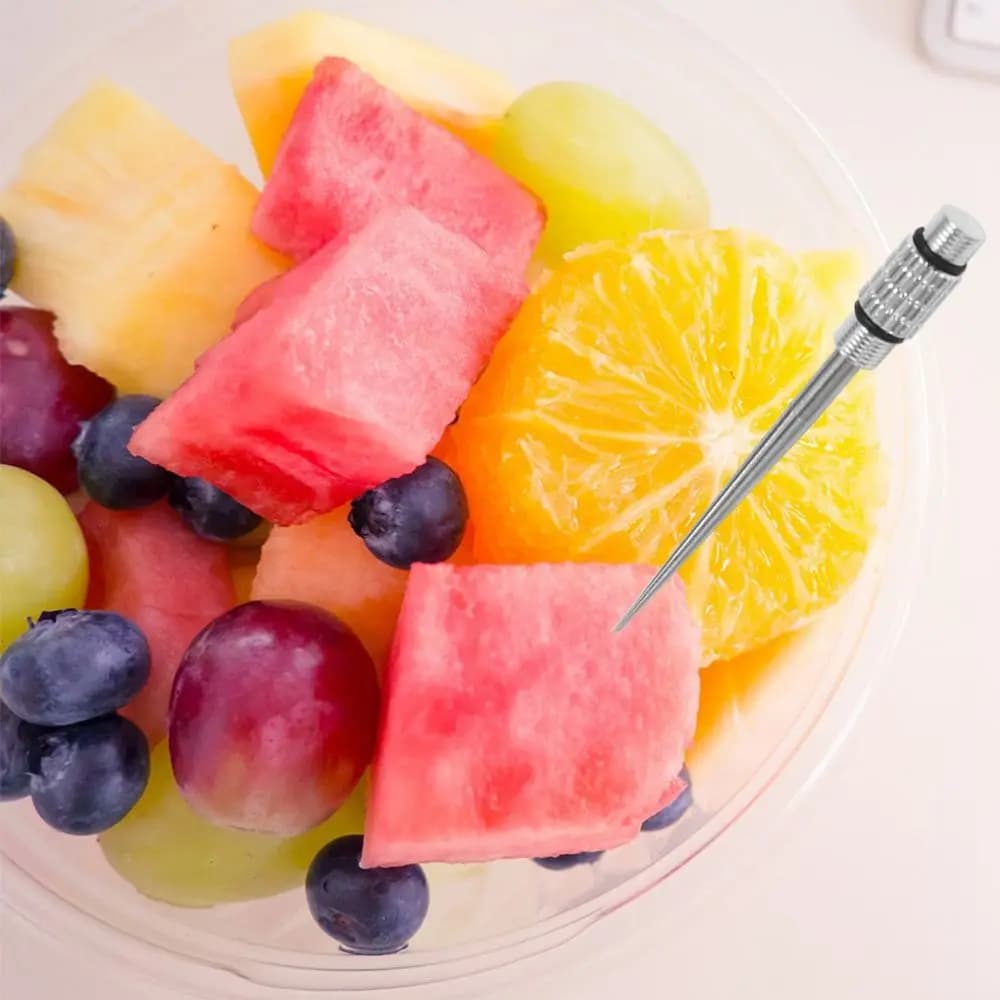 أداة متعددة الأغراض متينة مع حامل مخلل محمول خارجي من المعدن أداة EDC شوكة فاكهة