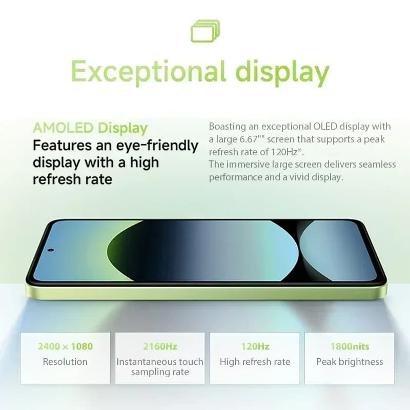 【World Premiere】Global Version Xiaomi Redmi Note 14 MediaTek Helio G99-Ultra 5500mAh 6.67" AMOLED 120Hz Display 108MP  Camera - 5