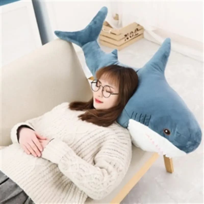 Shark Soft Stuffed Toys Sea Animal Accompany Pillow Plushies Animal Doll For Children Boys Gifts Birthday Party Decor - 2