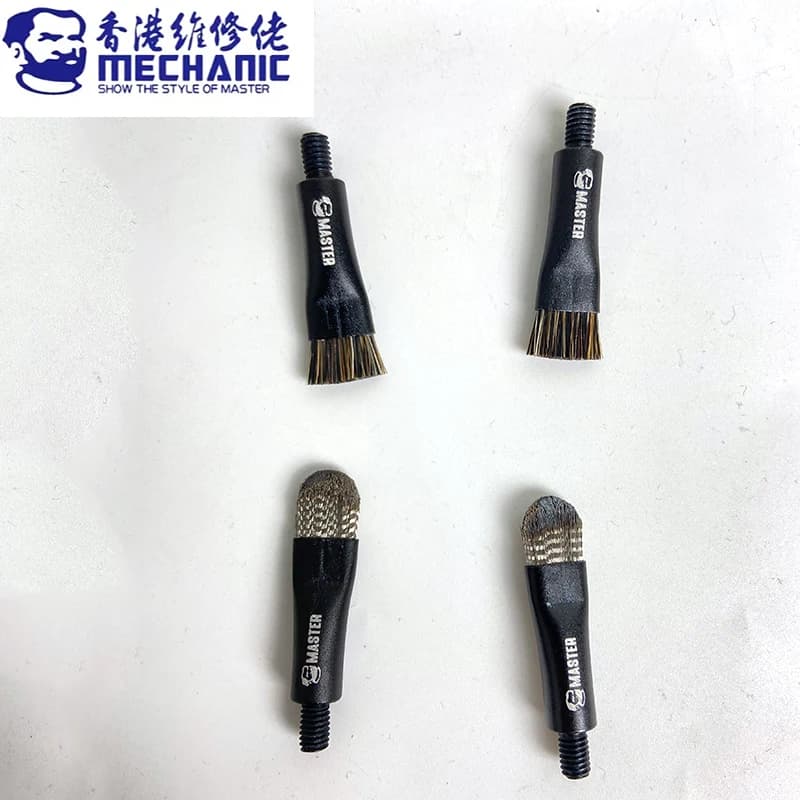 2 قطعة اللوحة الأم الميكانيكية IC فرشاة إزالة الصمغ فرشاة الصلب استبدال رئيس IC وسادة تنظيف وإزالة الغراء وأداة إزالة القصدير