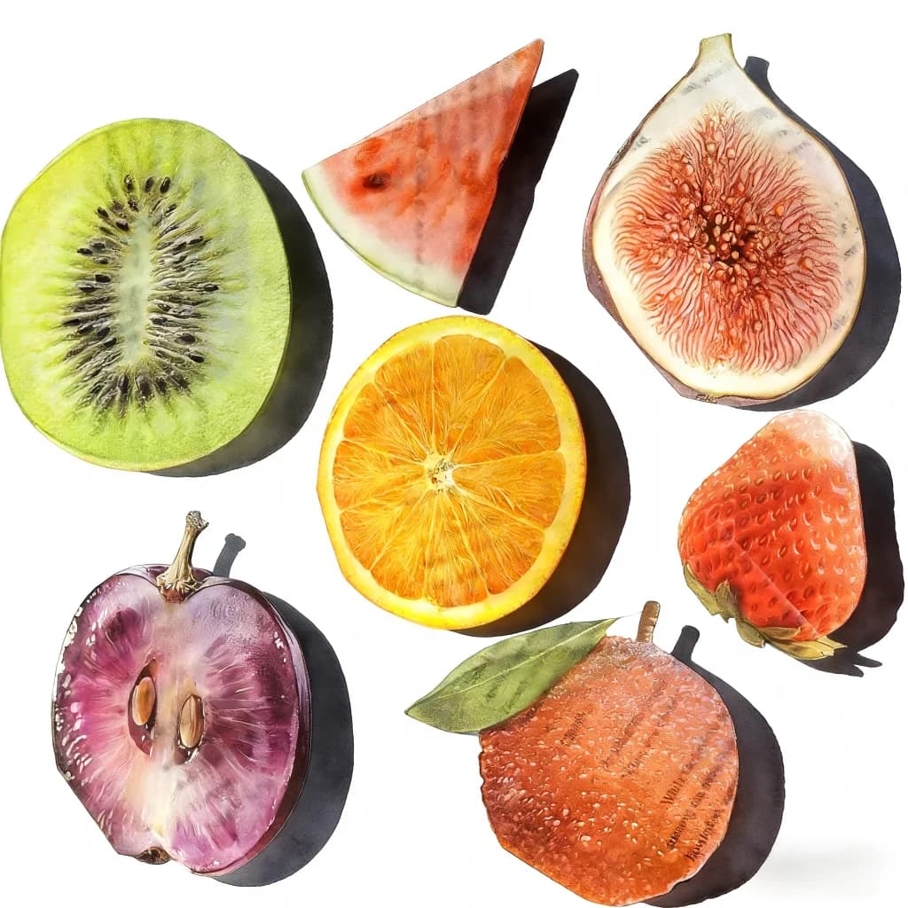 علامة كتاب أكريليك فواكه لطيفة، شفافة ناقلة للضوء، تصاميم بطيخ وبرتقال وعنب لهدايا القراءة - ستايل كاواي - 6