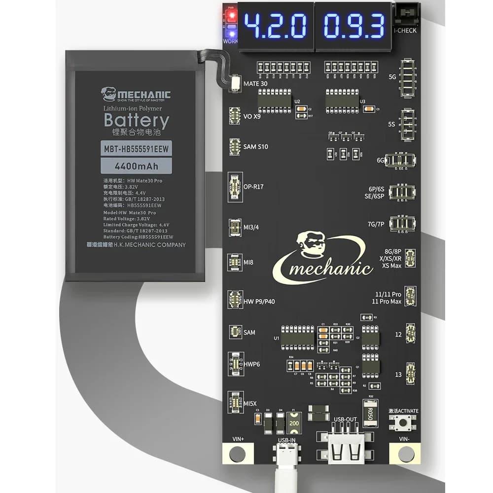 ميكانيكي BA19 BA27 بطارية تفعيل كشف مجلس بطارية شحن سريع آيفون 5G-13 برو ماكس أندرويد بنقرة واحدة تفعيل - 6