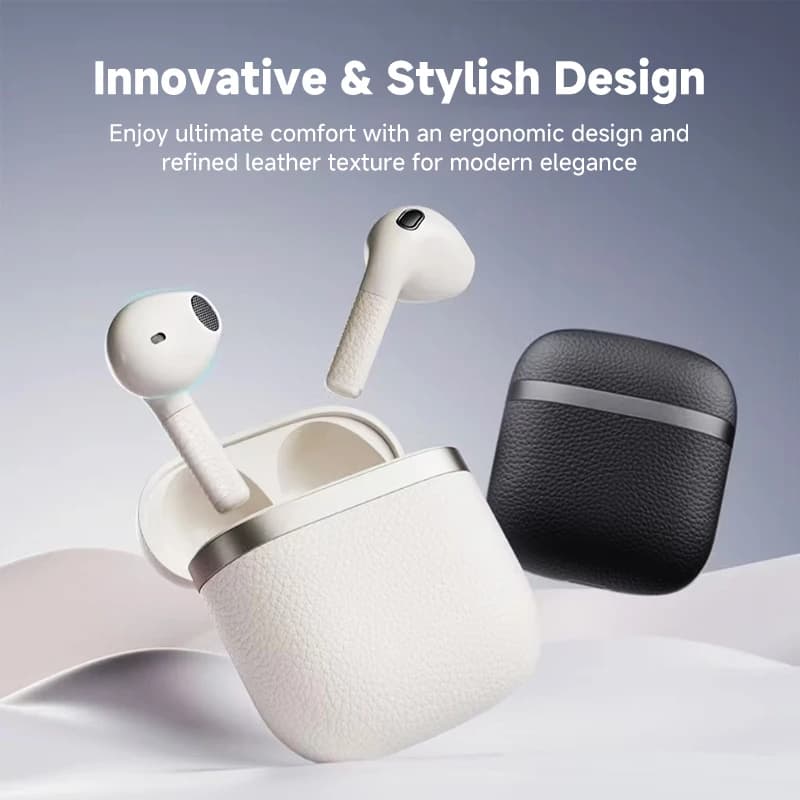 سماعات بلوتوث لاسلكية حقيقية Edifier W200T، بلوتوث 5.4، سماعات أذن نصف داخل الأذن، TWS مع بطارية تدوم 32 ساعة - 2