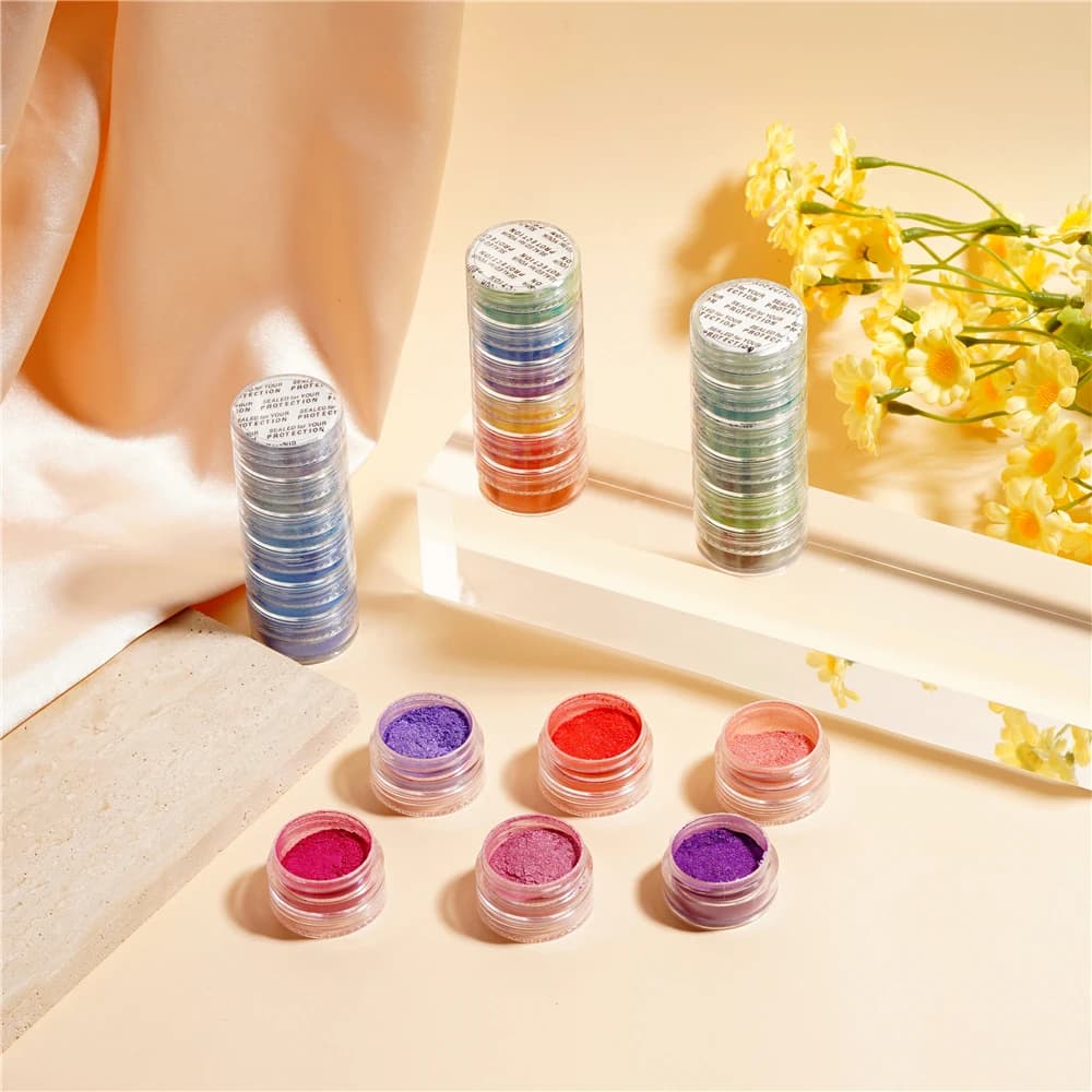 6 ألوان/مجموعة مسحوق اللؤلؤ الصباغ الراتنج قالب تلوين صبغ بيرليسسينت الايبوكسي الراتنج الصباغ DIY بها بنفسك الايبوكسي الراتنج الحرف لوازم - 4