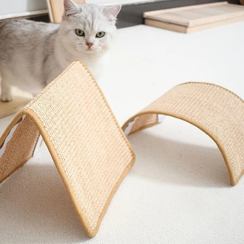 لوح خدش للقطط من السيزال المتين - لاصق سحري غير مرئي، تصميم أمان للأريكة، مناطق رياضية وراحة متعددة الطبقات، هدية مثالية للحيوانات الأليفة - 4