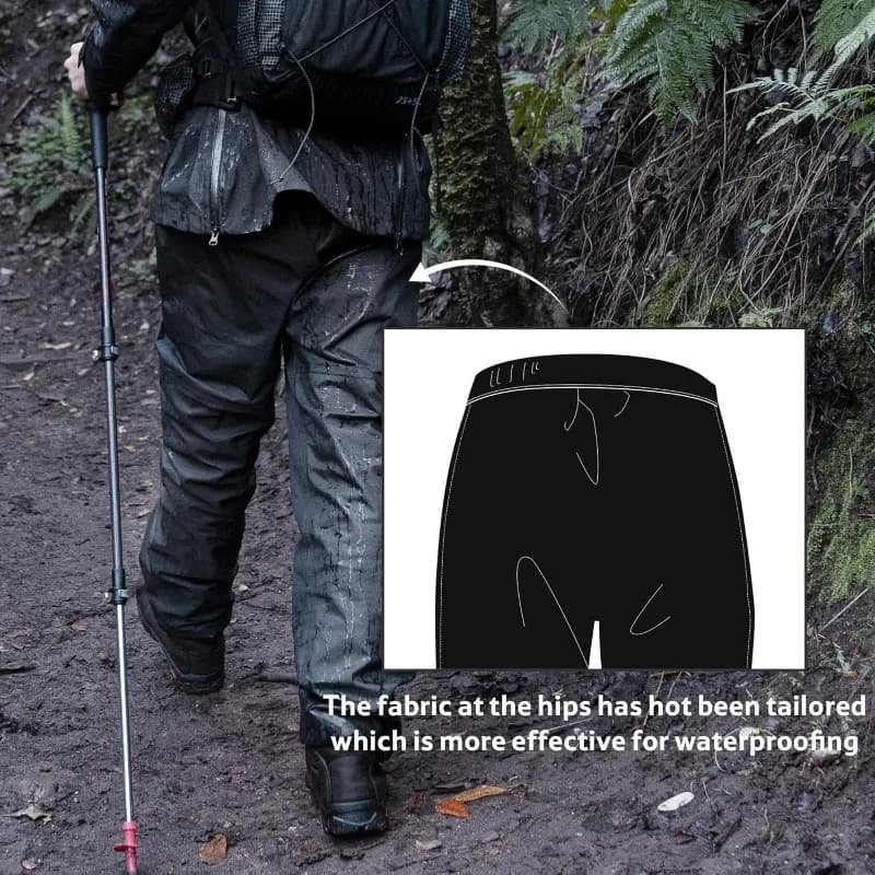 Naturehike Rainproof Pants Hiking Outdoor Waterproof Pants Ultralight Portable Camping Sports Quick Dry Breathable Pants - 3