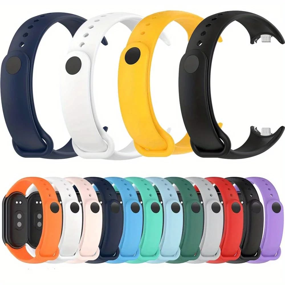حزام سيليكون جديد لجهاز Xiaomi Mi Band 10 و9 و8، حزام NFC، سوار رياضي من المطاط، اكسسوارات Smart Band 10 و9 و8 - 5