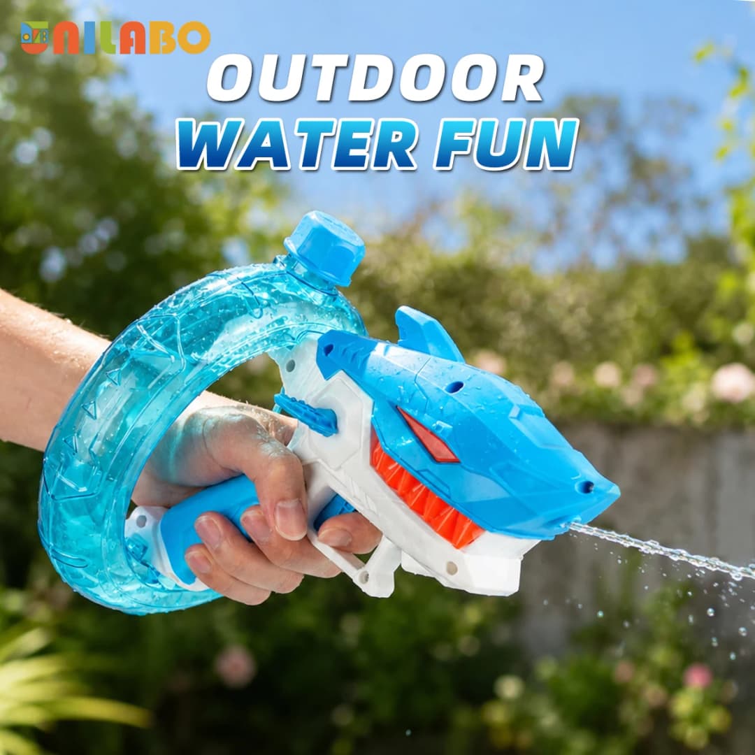Unilabo Electric Water Gun - Battery Powered With Water Bottle Attachment - Perfect For Kids & Adults Outdoor Fun - 6