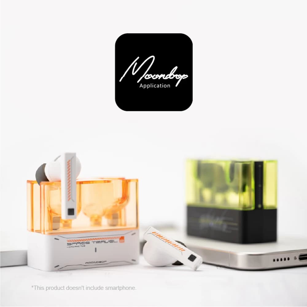 سماعات أذن Moondrop SPACETRAVEL2 TWS بلوتوث 6.0 مع إلغاء الضوضاء IEMs سماعات لاسلكية حقيقية عازل للضوضاء للأنشطة الرياضية - 6