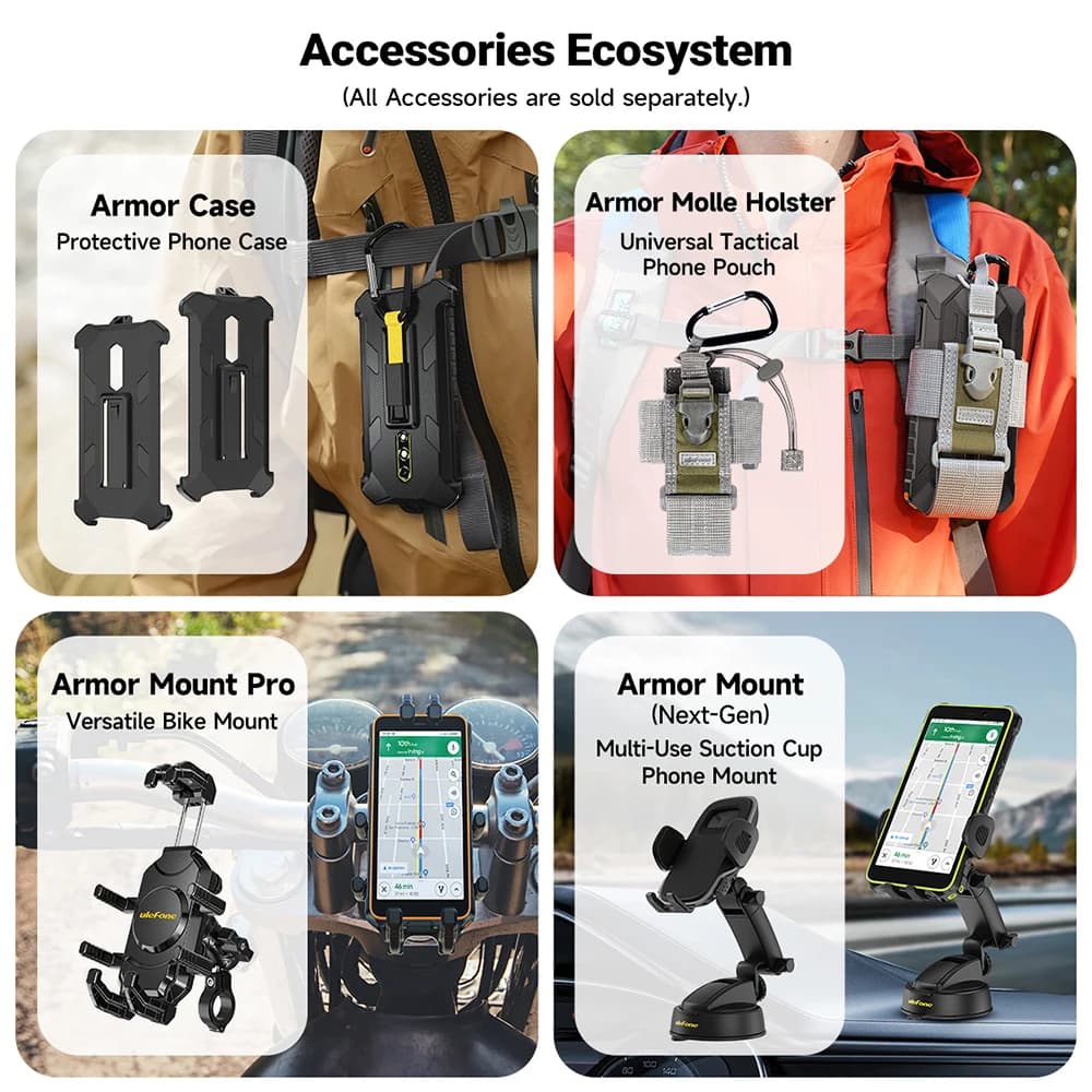 【World Premiere】Ulefone RugKing 2 Pro AI Rugged Phone Android 15 4G 128GB ROM Waterproof Smartphone NFC 5.45"4G  Global 4550mA - 5