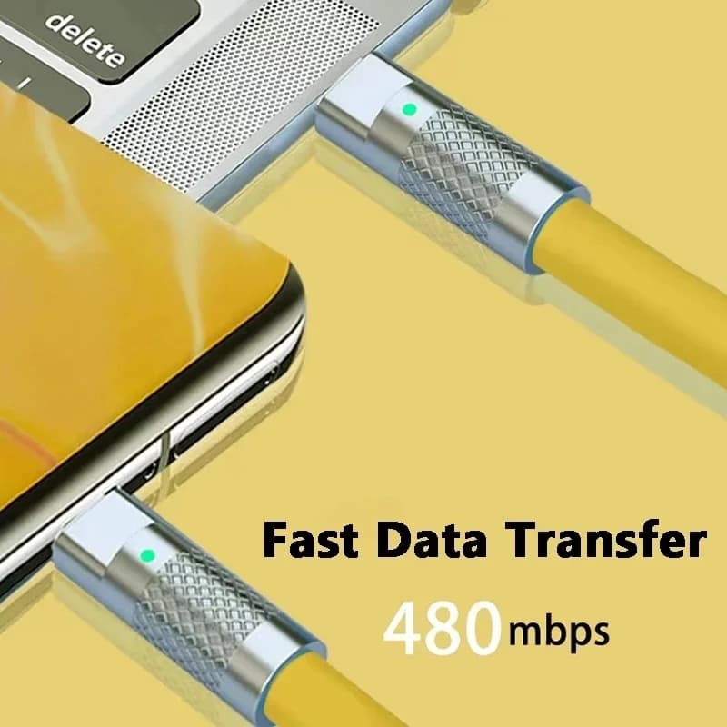 120w 6a Super Fast Charge PD Type C Liquid Silicone Cable Quick Charge 1M 2M Usb Cable Usb C to C Charger Cable for iPhone 16 - 4
